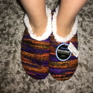 ORANGE & PURPLE SLIPPERS